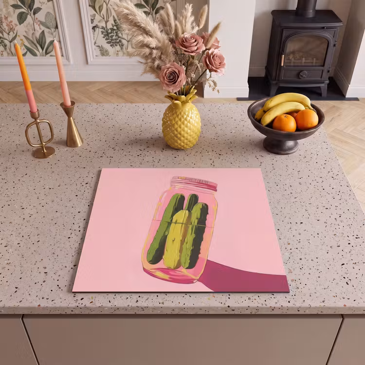 Inductie beschermer - Augurken - Pot - Schaduw - Roze — 3