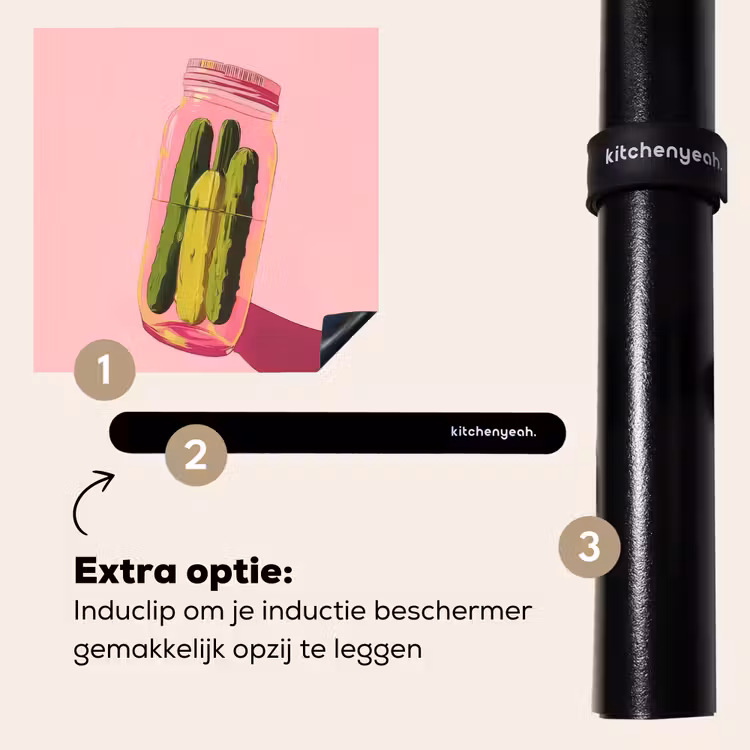 Inductie beschermer - Augurken - Pot - Schaduw - Roze — 8