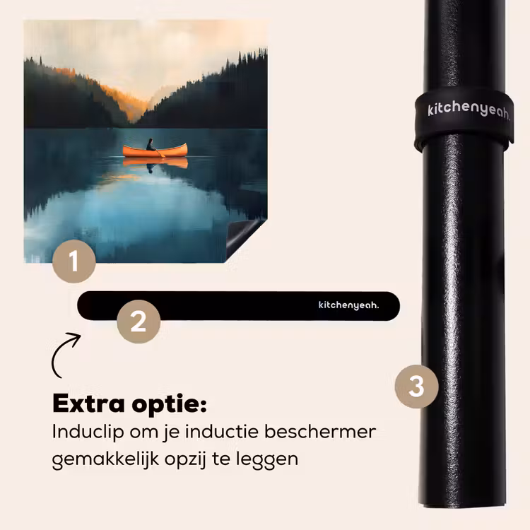 Inductie beschermer - Bossen - Meer - Kano - Oranje — 8