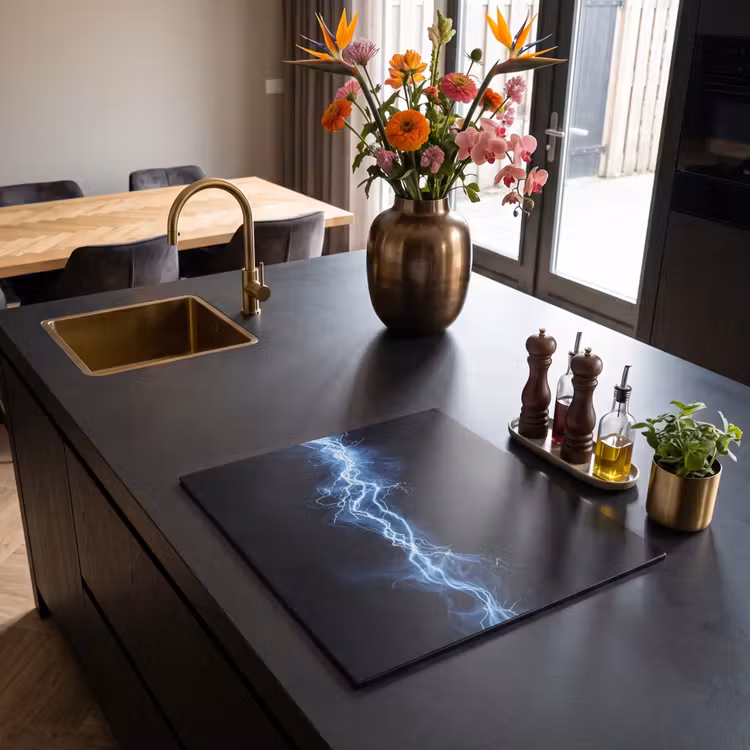 Inductie beschermer - Gaming - Bliksemflits - Blauw - Energie — 2