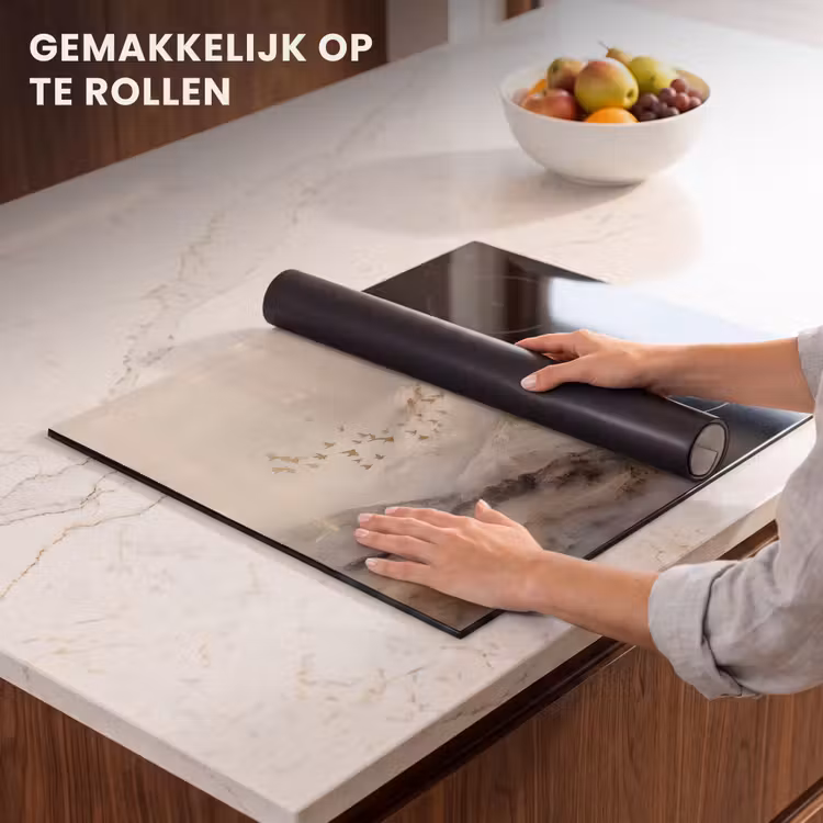 Inductie beschermer - Berglandschap - Mist - Penseelstreken — 7