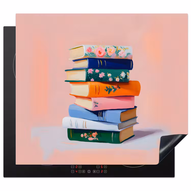 Inductie beschermer - Boeken - Stapel - Kleurrijk — 1