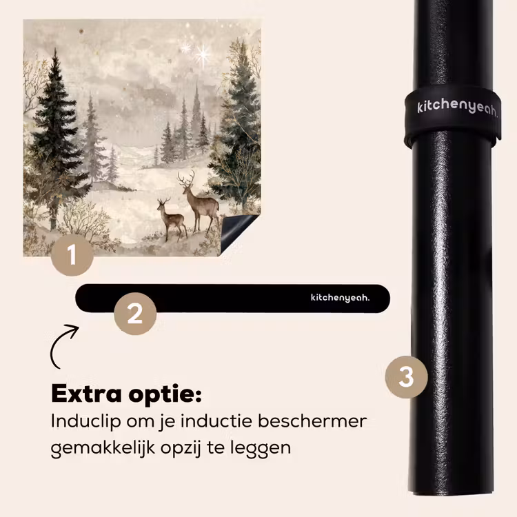 Inductie beschermer - Bos - Herten - Winter - Sneeuw — 8