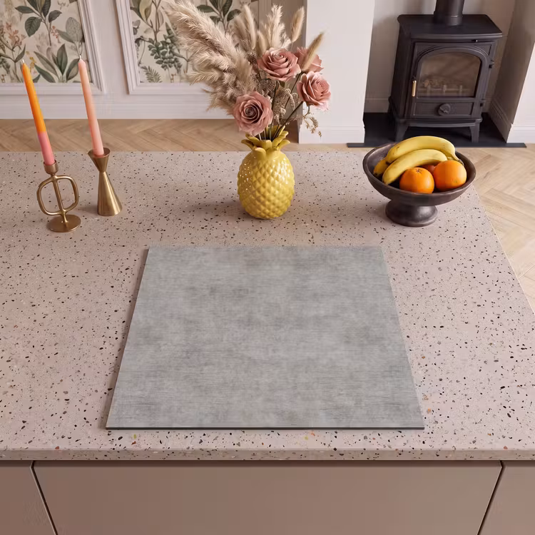 Inductie beschermer - Beton - Oud - Grijs - Patronen — 3