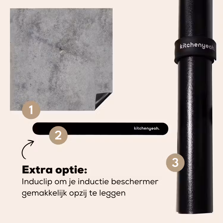 Inductie beschermer - Beton - Grijs - Patronen — 8