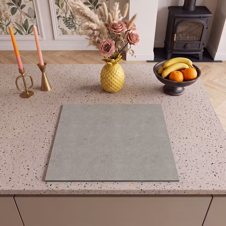 Inductie beschermer - Beton - Grijs - Patronen - Industrieel — 3