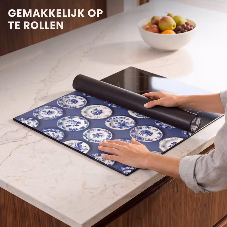 Inductie beschermer - Borden - Floraal - Blauw — 7