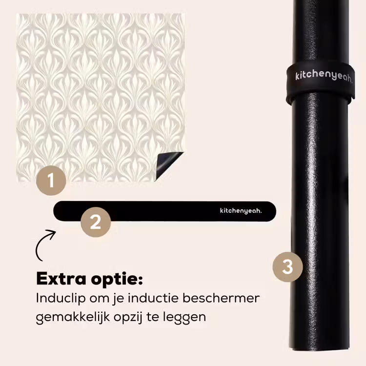 Inductie beschermer - Barok - Patroon - Beige — 8