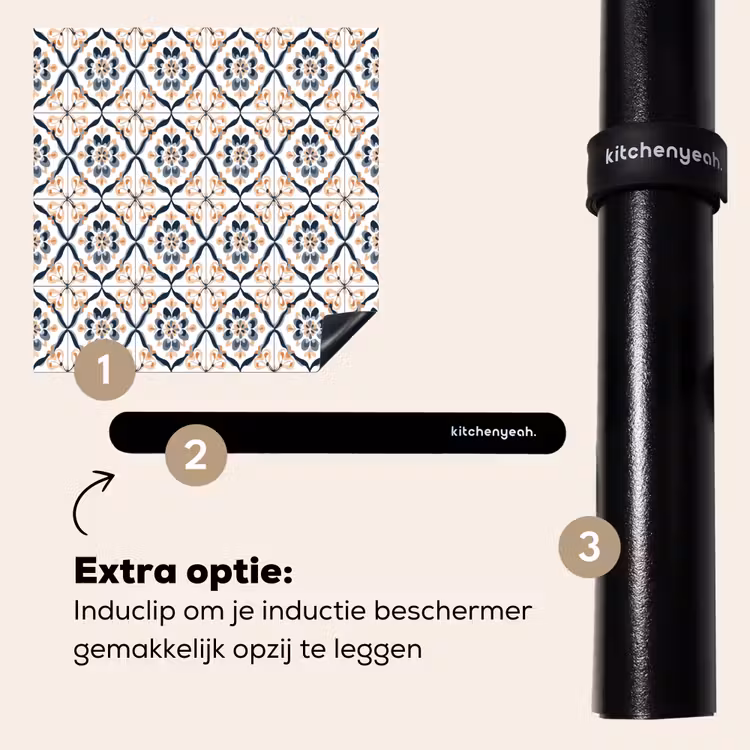 Inductie beschermer - Bladvorm - Patroon - Kleurrijk — 8