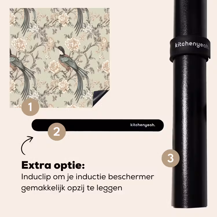Inductie beschermer - Bloem - Vogel - Kleurrijk — 8