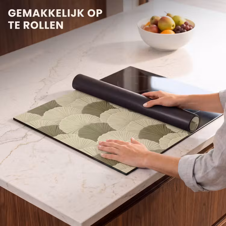 Inductie beschermer - Bladeren - Structuur - Groen — 7