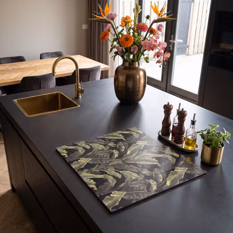 Inductie beschermer - Botanisch - Bladeren - Groen — 2