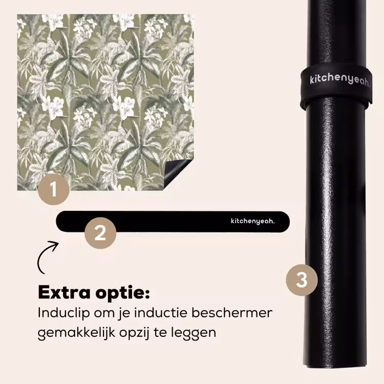 Inductie beschermer - Botanisch - Bloemen - Groen — 8