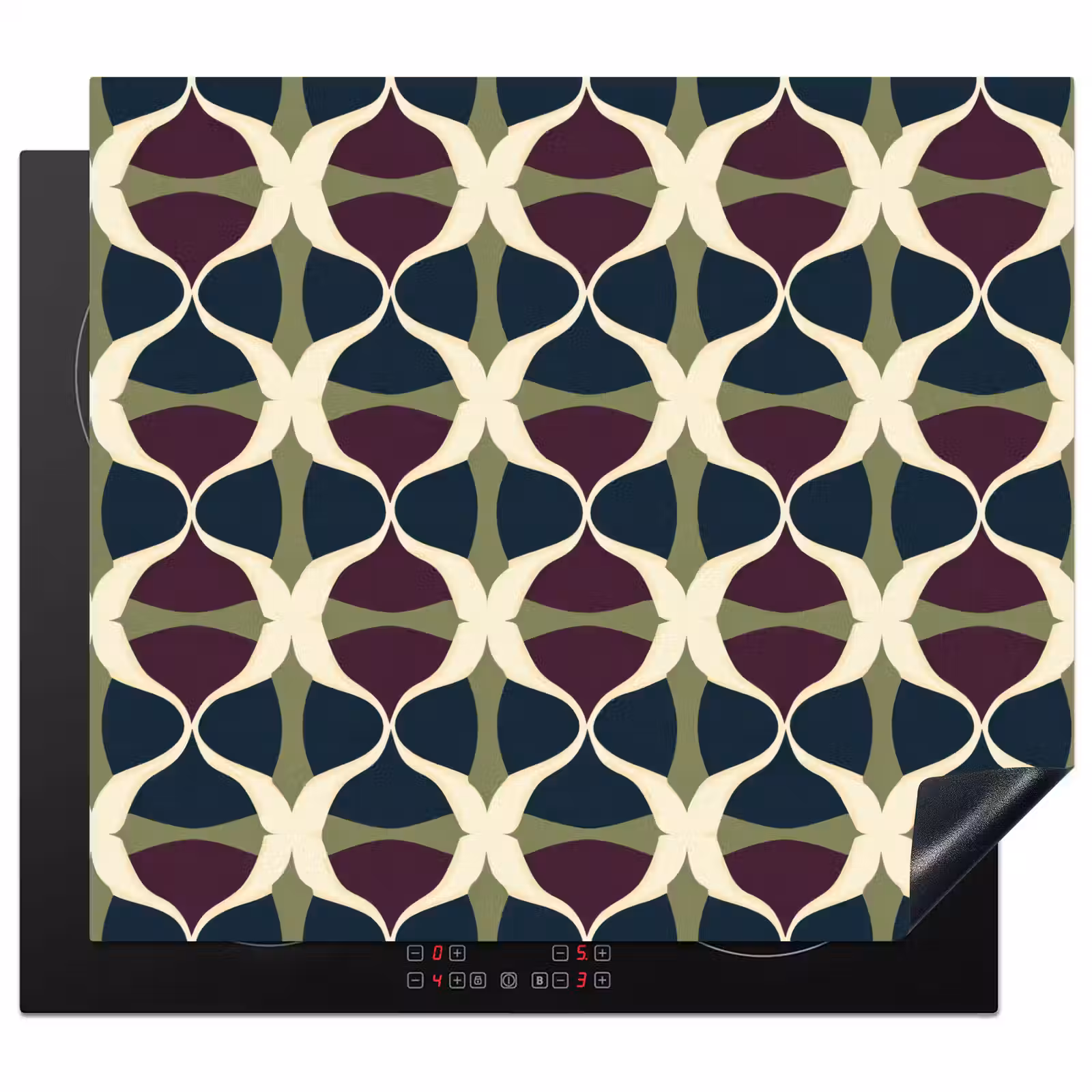 Inductie beschermer - Abstract - Retro - Kleurrijk — 1