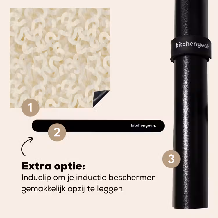 Inductie beschermer - Abstract - Lijnen - Beige — 8