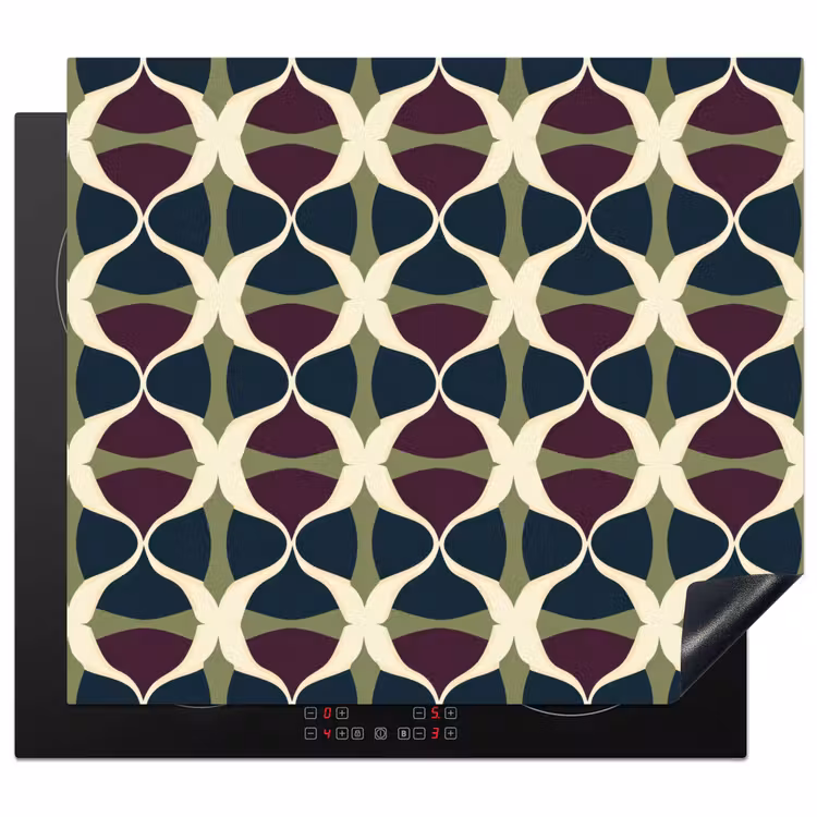 Inductie beschermer - Abstract - Retro - Kleurrijk — 1