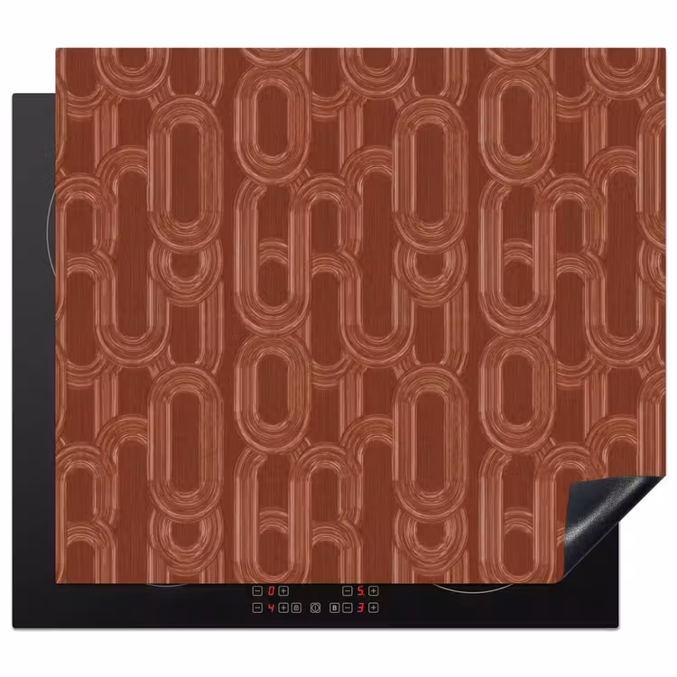 Inductie beschermer - Abstract - Textuur - Bruin — 1