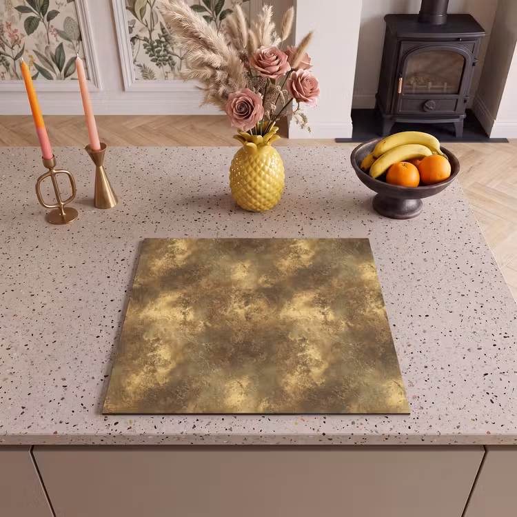 Inductie beschermer - Antiek - Metaallook - Goud — 3