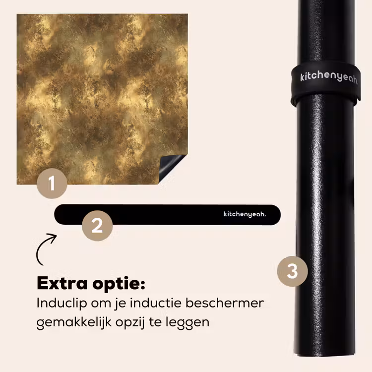 Inductie beschermer - Antiek - Metaallook - Goud — 8