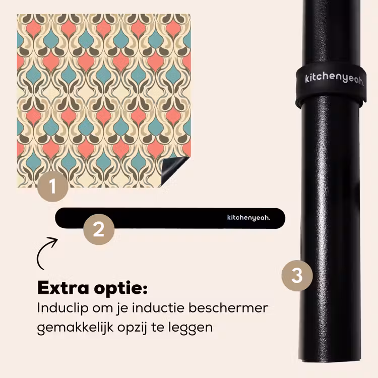 Inductie beschermer - Barok - Retro - Kleurrijk — 8