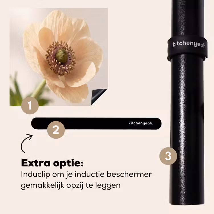 Inductie beschermer - Bloem - Minimalistisch - Groen — 8