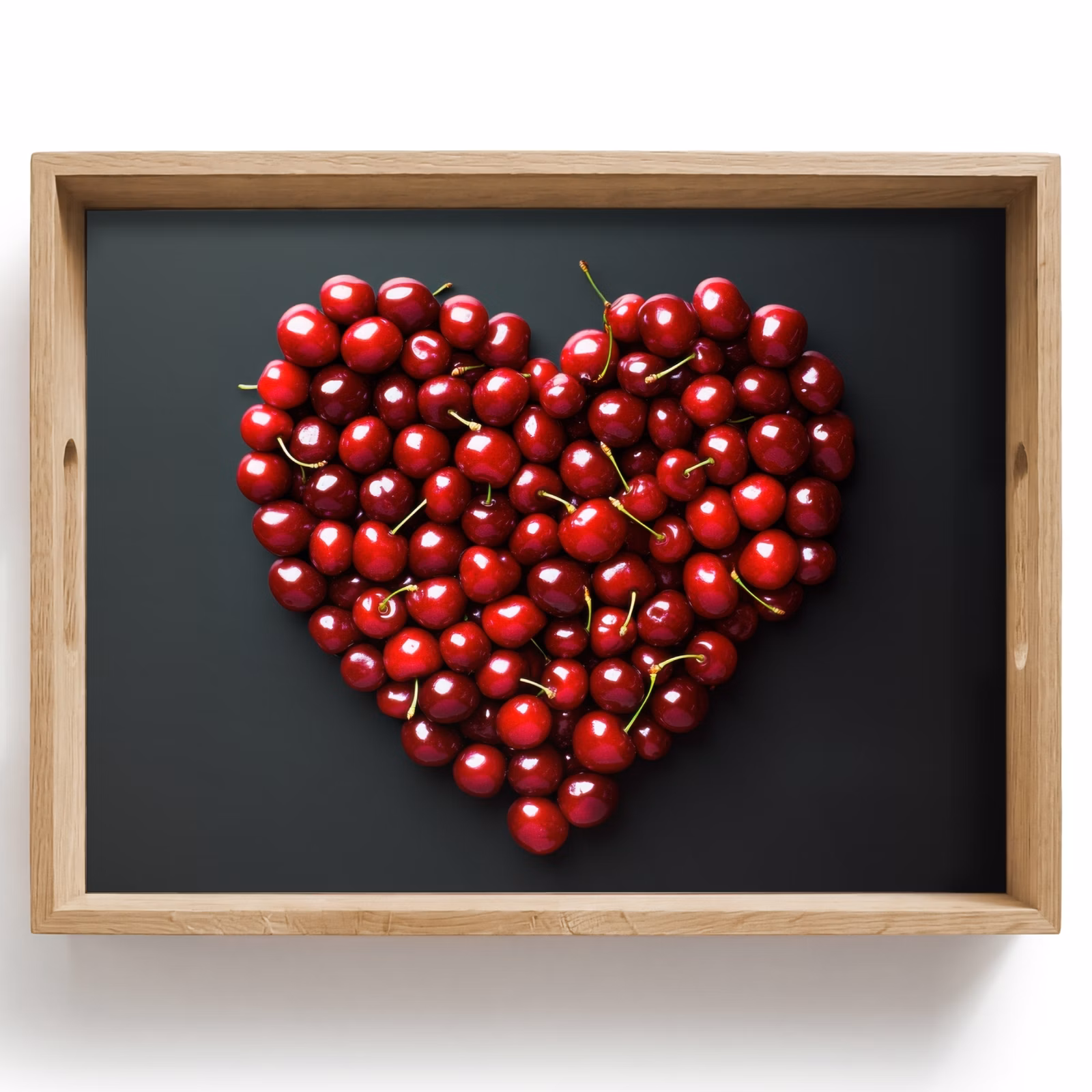 Dienblad - Kersen - Hart - Rood - Zwart — 1