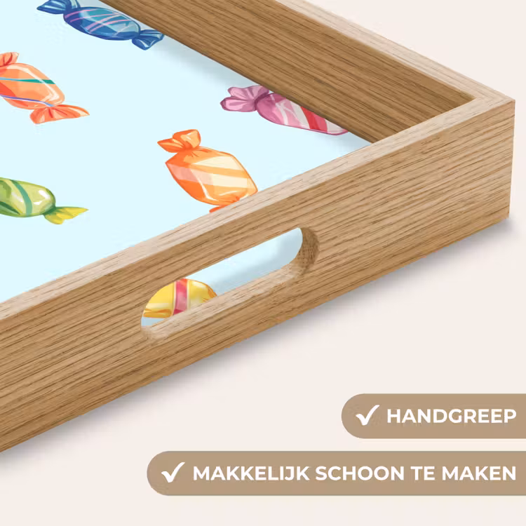 Dienblad - Blauw - Patroon - Snoep — 8