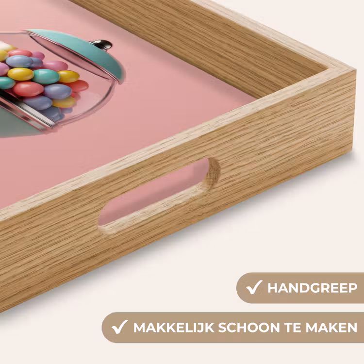Dienblad - Kauwgom - Retro - Snoep - Roze — 8