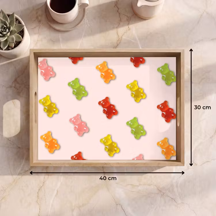 Dienblad - Kleur - Snoep - Roze — 7