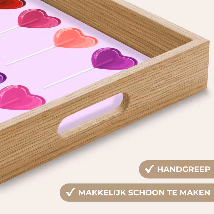 Dienblad - Lolly - Hart - Roze - Snoep — 8