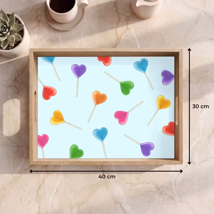 Dienblad - Lolly - Regenboog - Snoep — 7