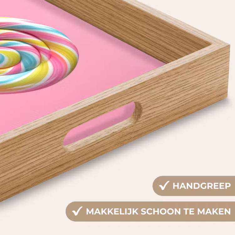 Dienblad - Lolly - Roze - Snoep - Zoet — 8