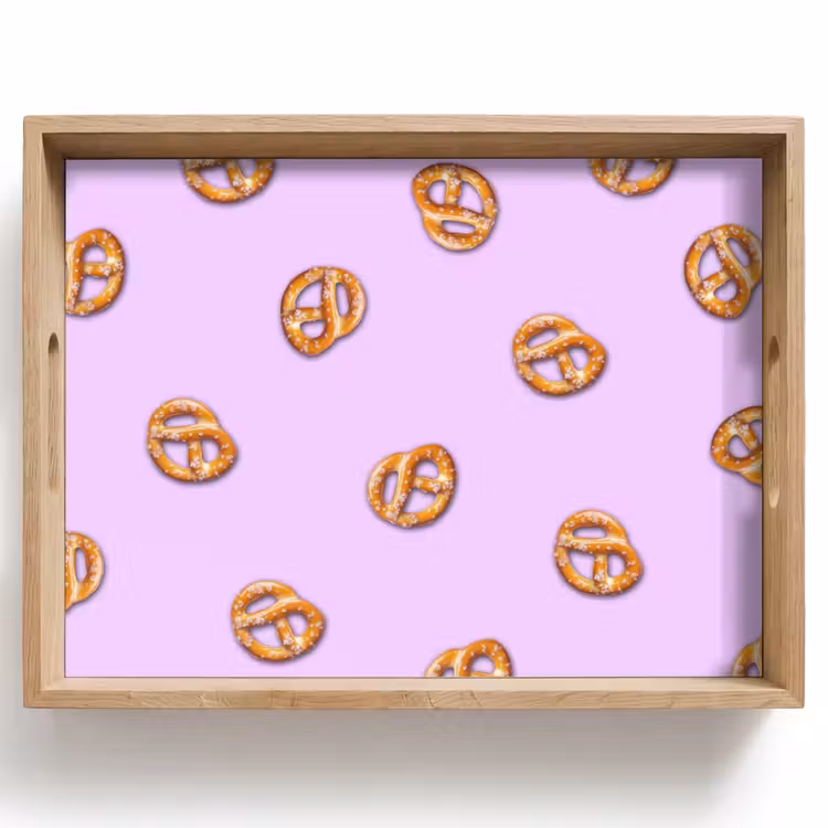 Dienblad - Pretzels - Eten - Paars — 1