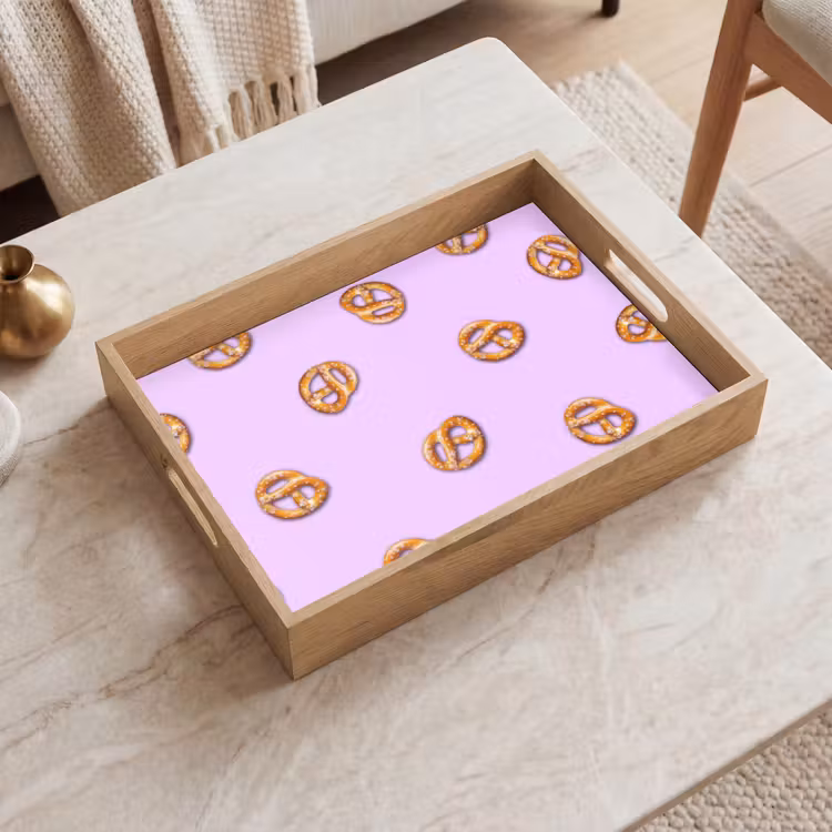Dienblad - Pretzels - Eten - Paars — 2