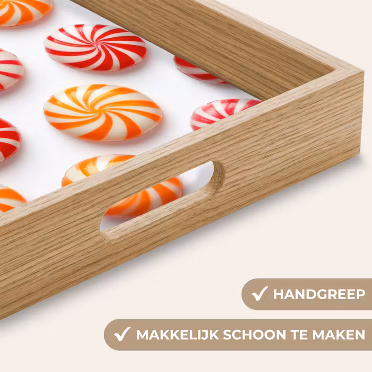 Dienblad - Snoep - Patroon - Rood - Oranje — 8