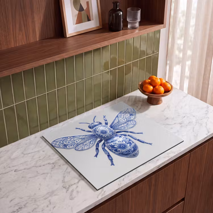 Inductie beschermer - Bij - Modern - Delfts - Blauw — 4