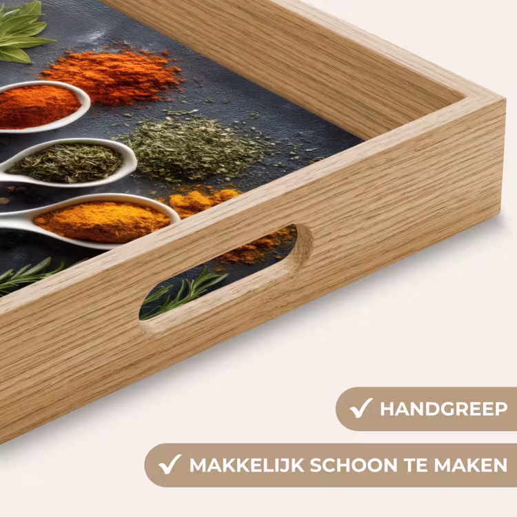 Dienblad - Lepels - Wit - Poeder - Kruiden — 8