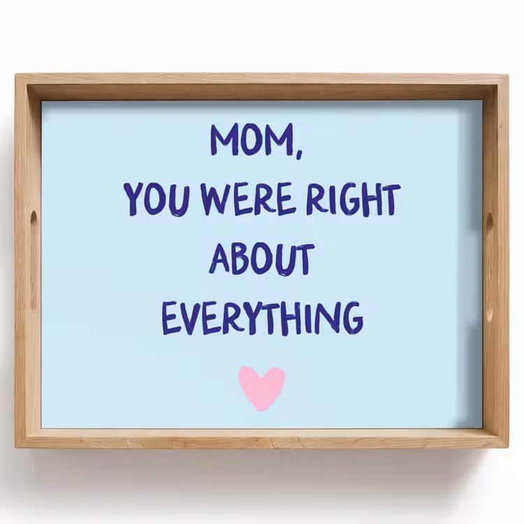 Dienblad - Moeder - Quote - Blauw — 1