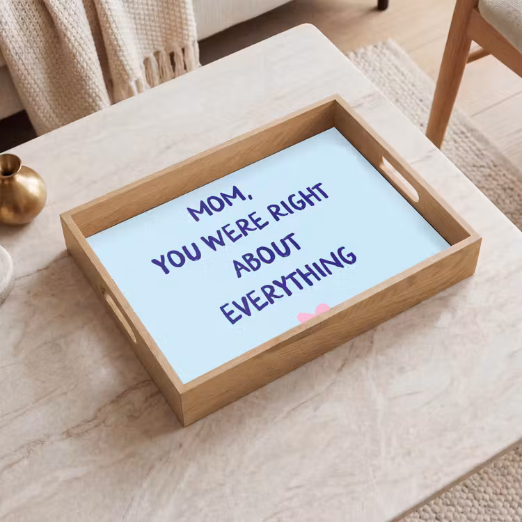 Dienblad - Moeder - Quote - Blauw — 2