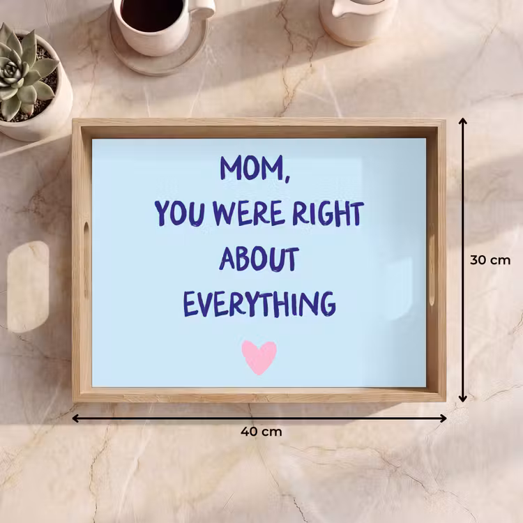 Dienblad - Moeder - Quote - Blauw — 7