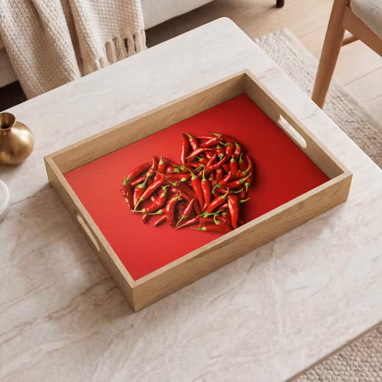 Dienblad - Pepers - Rood - Hart — 2