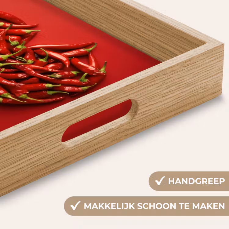 Dienblad - Pepers - Rood - Hart — 8