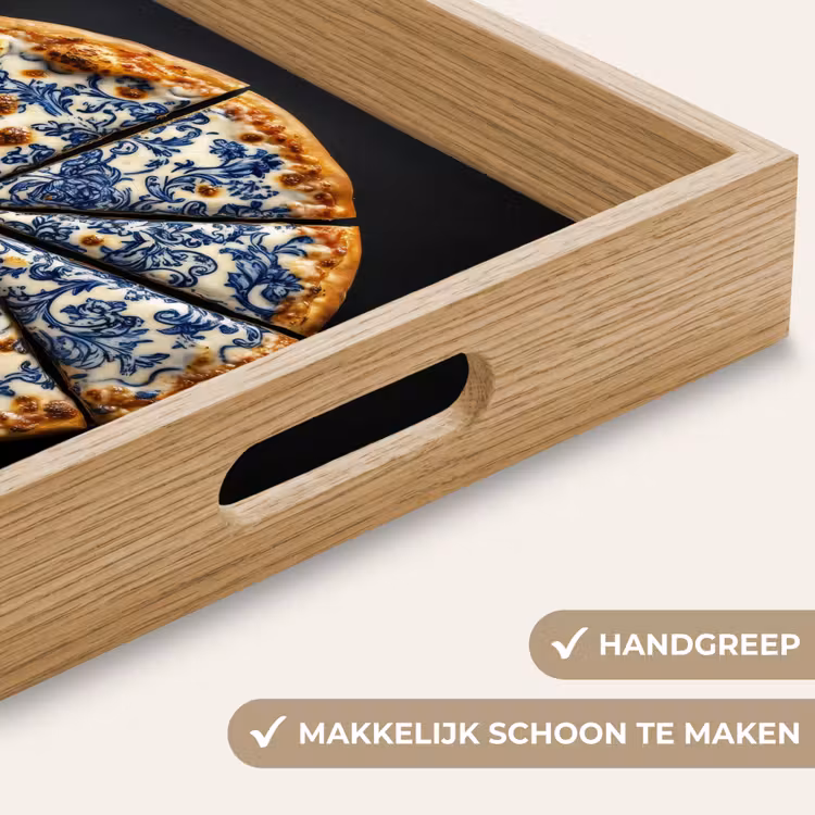Dienblad - Pizza - Eten - Delftsblauw — 8