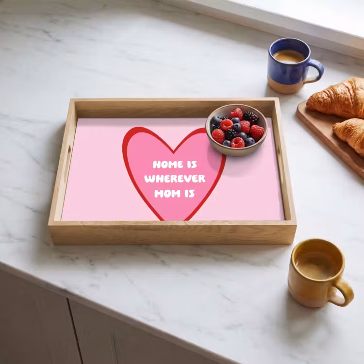 Dienblad - Quote - Moeder - Roze — 3
