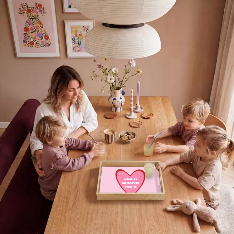 Dienblad - Quote - Moeder - Roze — 5