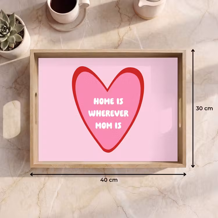 Dienblad - Quote - Moeder - Roze — 7