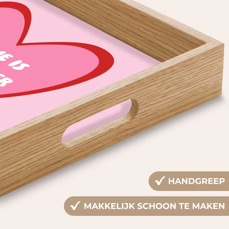 Dienblad - Quote - Moeder - Roze — 8