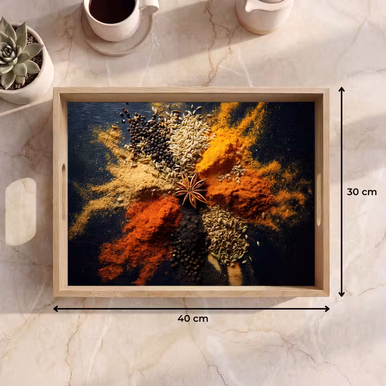 Dienblad - Specerijen - Explosie - Oranje — 7