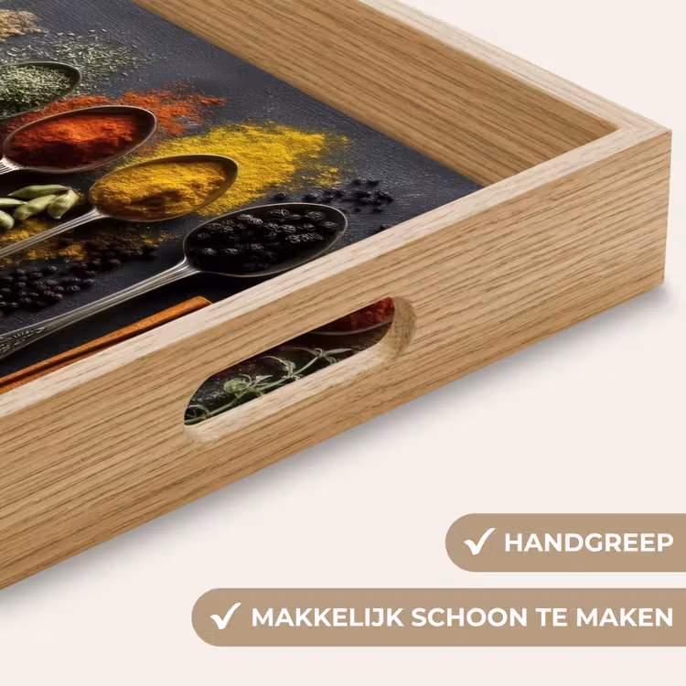 Dienblad - Lepels - Specerijen - Kaneel - Chili — 8