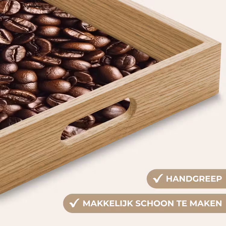 Dienblad - Bonen - Close-up - Donkerbruin — 8